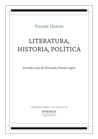 Portada Llorens Literatura historia política
